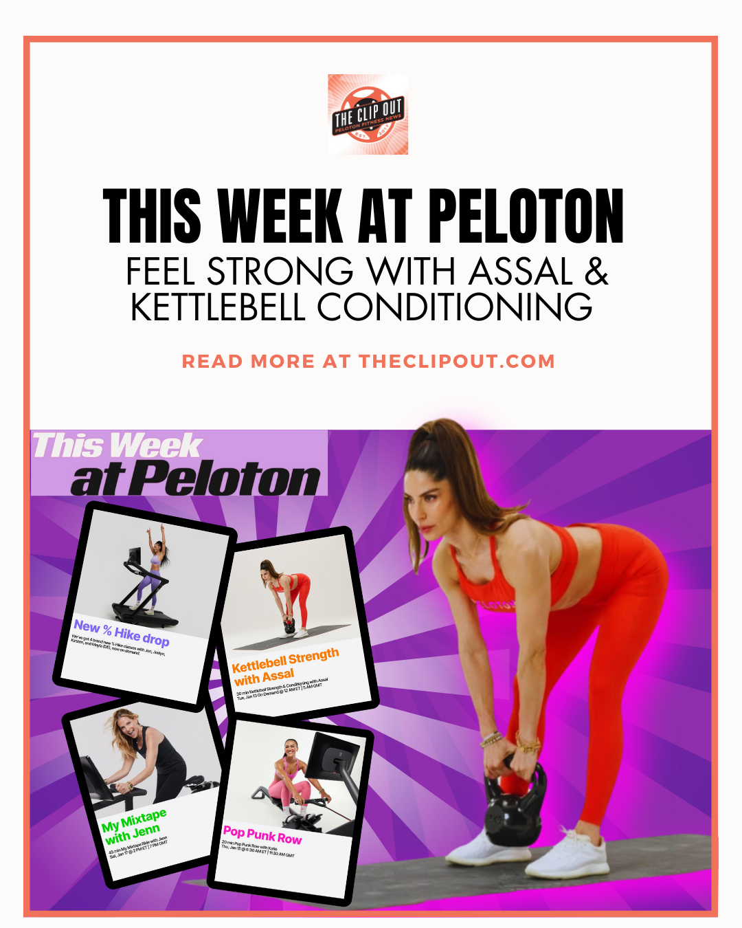 Kettlebell conditioning with Assal This Week at Peloton