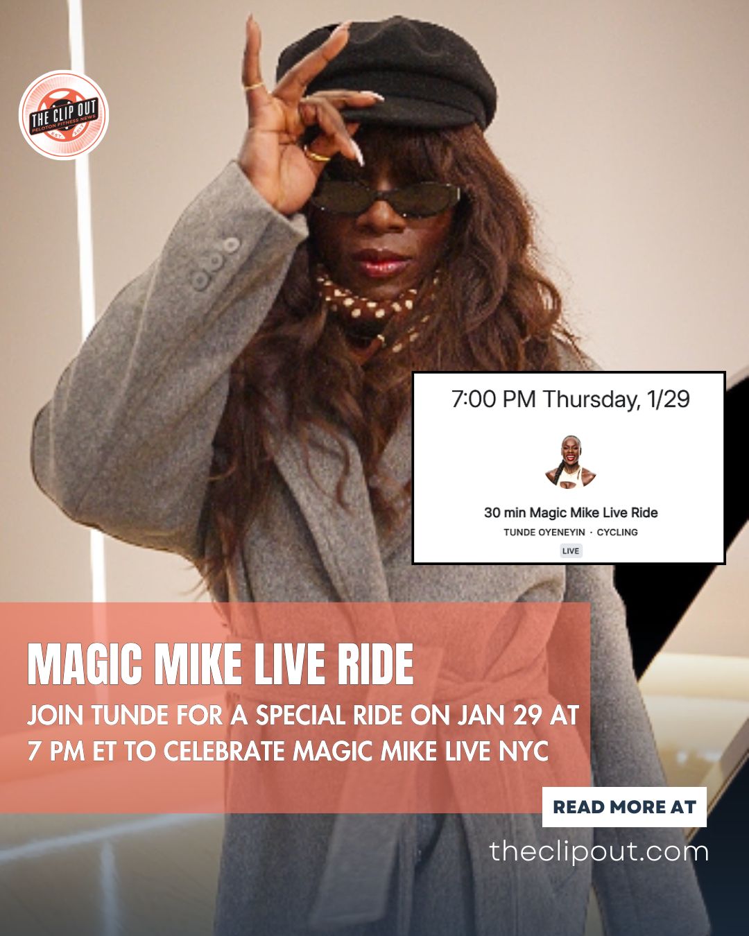 magic mike live ride JOIN TUNDE FOR A SPECIAL RIDE ON JAN 29 AT 7 PM ET TO CELEBRATE MAGIC MIKE LIVE NYC read more at theclipout.com