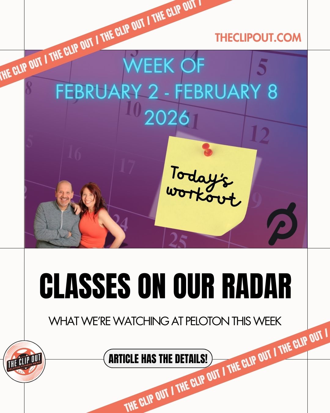 Weekly On Our Radar cover suggesting classes to take