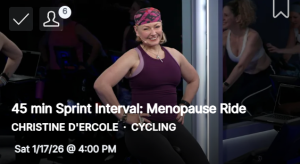 Peloton Christine D'Ercole SIT class