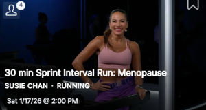 Peloton Susie Chan Sprint Interval Run