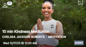 Peloton's Chelsea Jackson Roberts Moment for Peace Collection