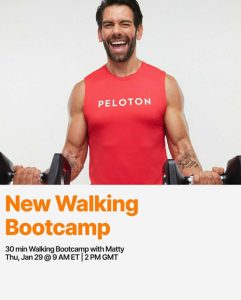 New walking bootcamp with Matty 30 minute long workout