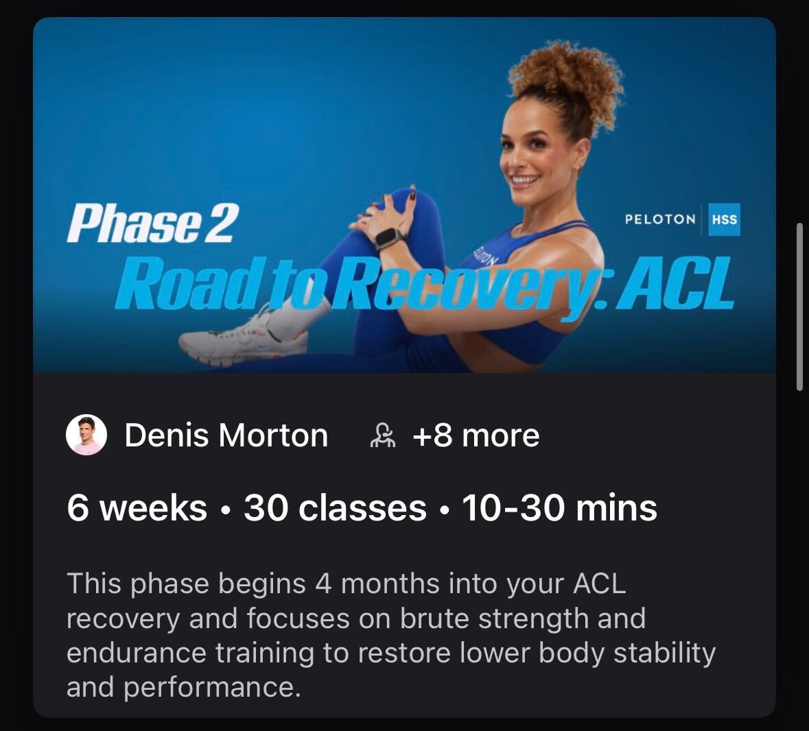 ACL Program phase 2