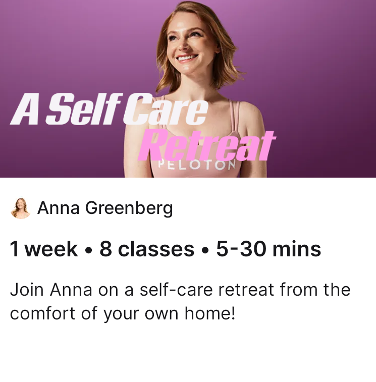 Anna Greenberg's Self Care Review Program