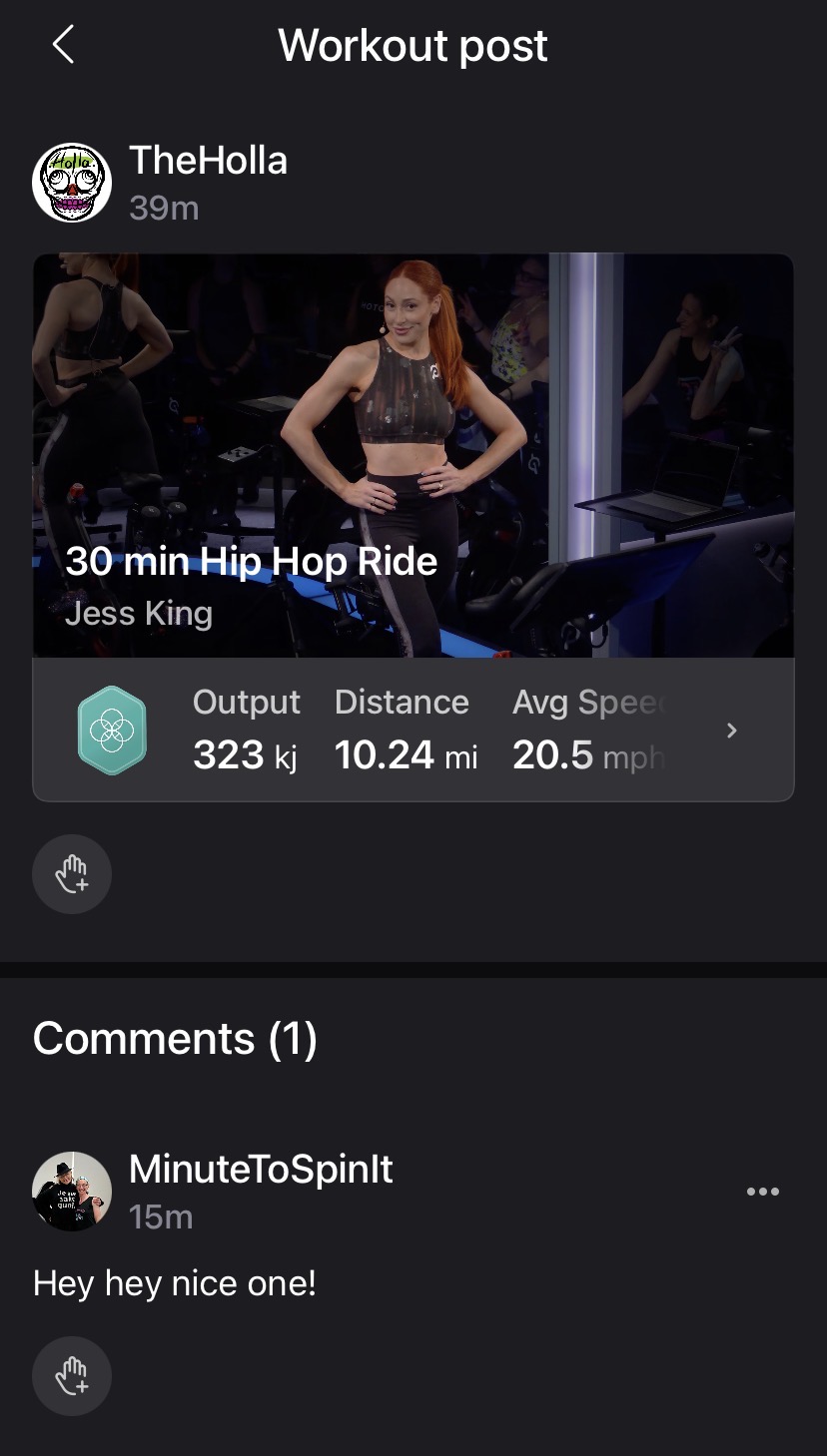Chat feature in feed example