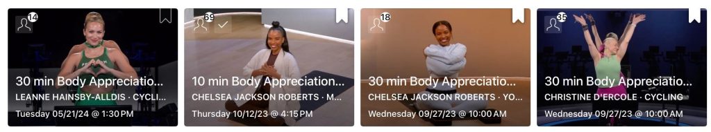 Collection classes highight Body Appreciation classes 2