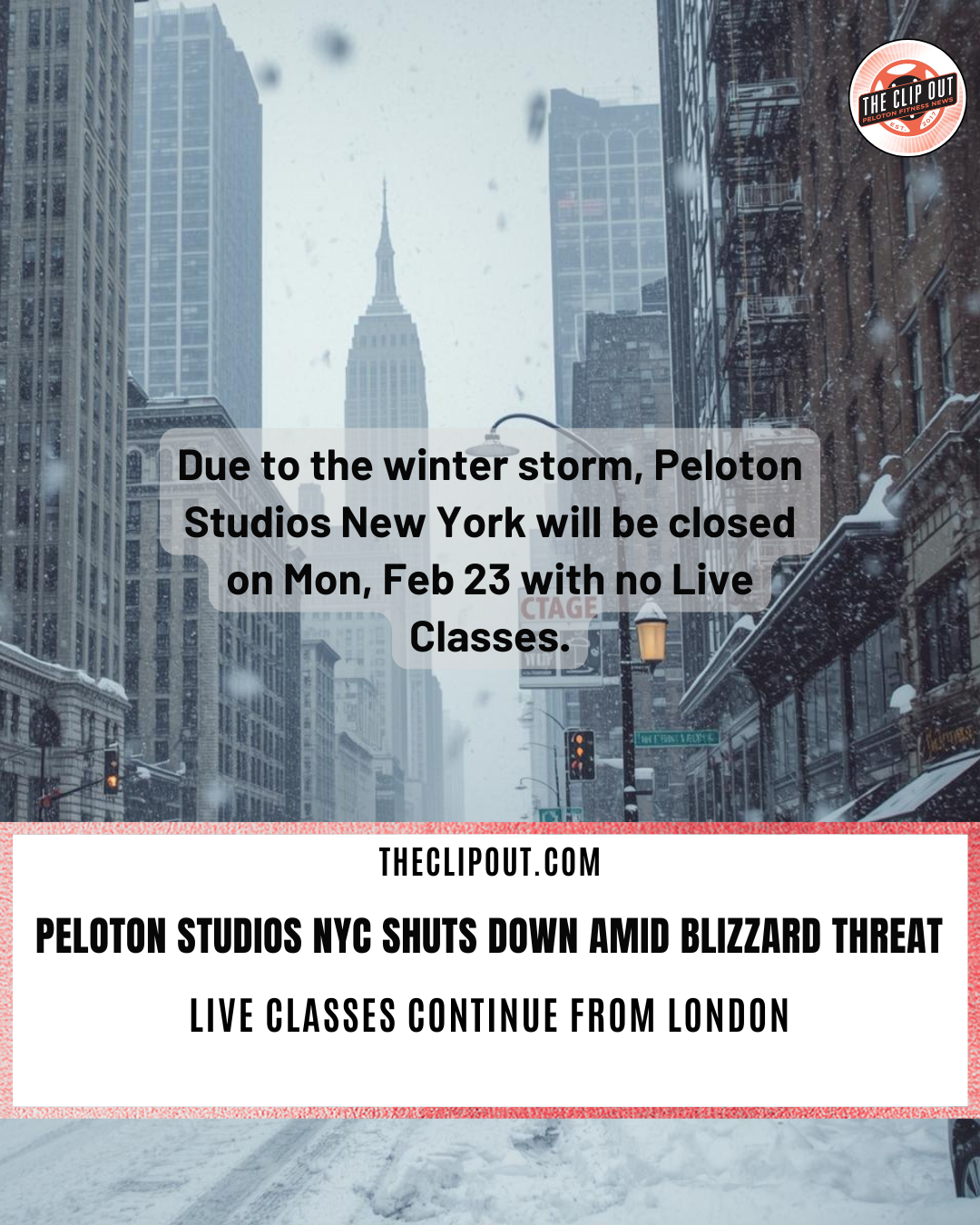 Peloton Studios Closure