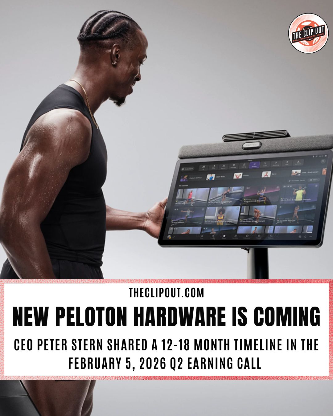 new peloton hardware is coming ceo peter stern shared a 12-18 month timeline in the february 5, 2026 q2 earning call new hardware