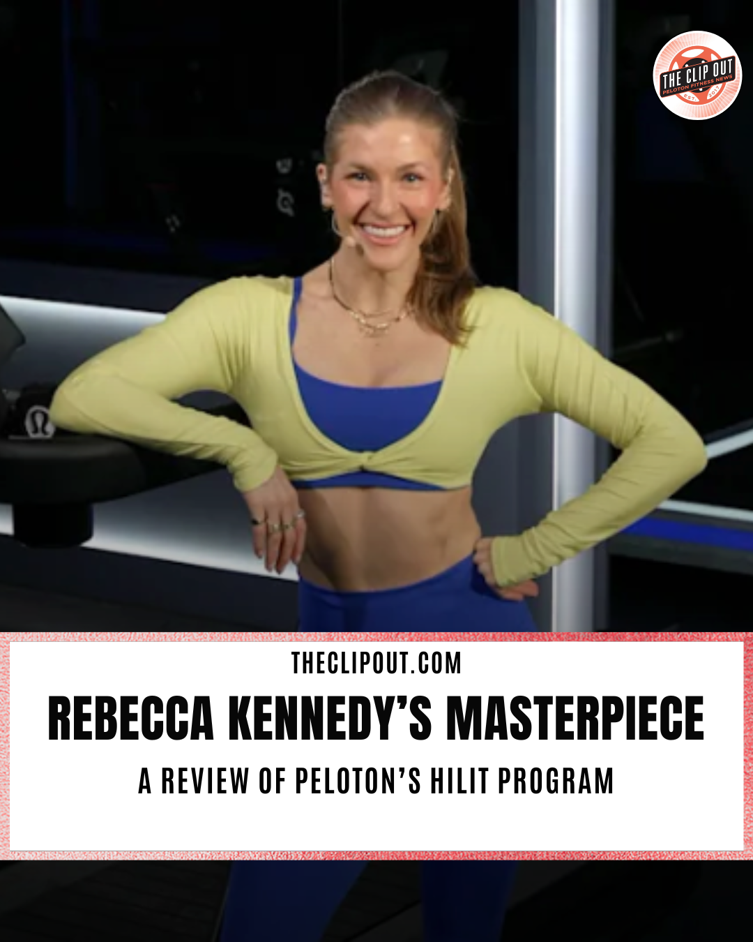 HiLit Review, Photo of Rebecca Kennedy on Peloton Tread