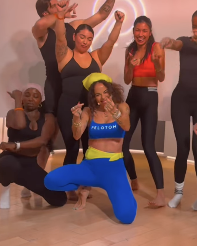 Johanna with members post Pilates class