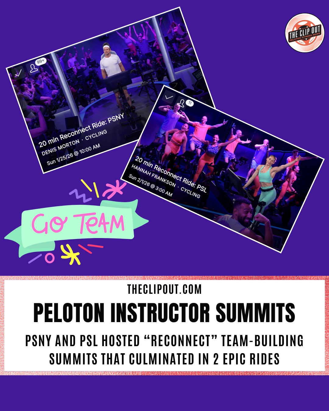 Peloton Summit Reconnect Rides