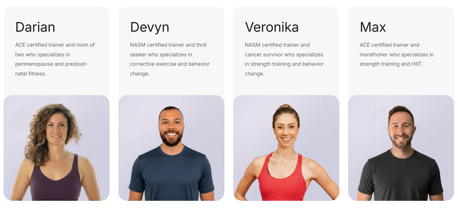 Peloton personal trainer trainers