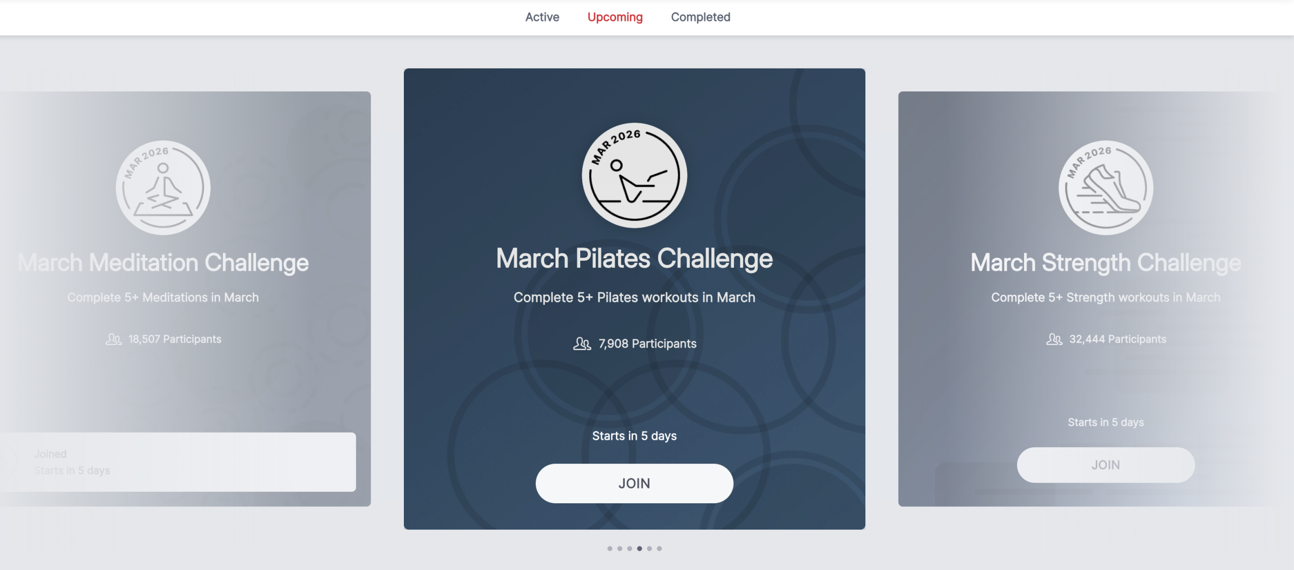Pilates Challenge opt in