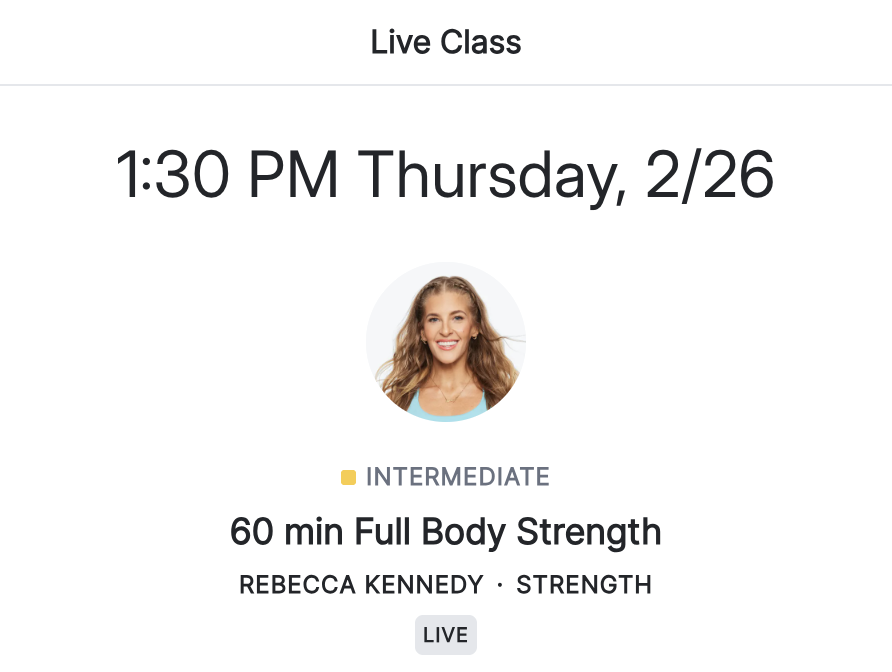 Rebecca 60 Strength class