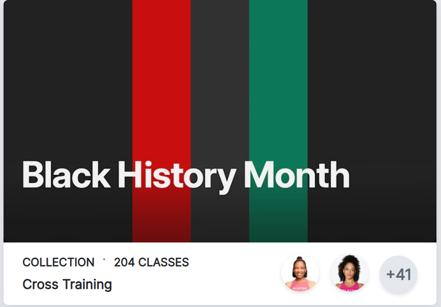 Peloton Black History Month Collection