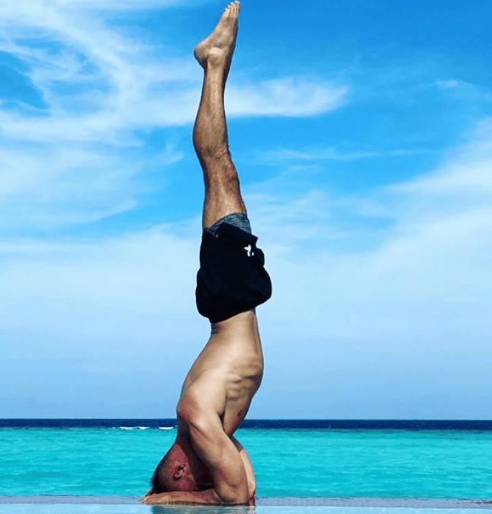 Ross Rayburn Yoga on Beach