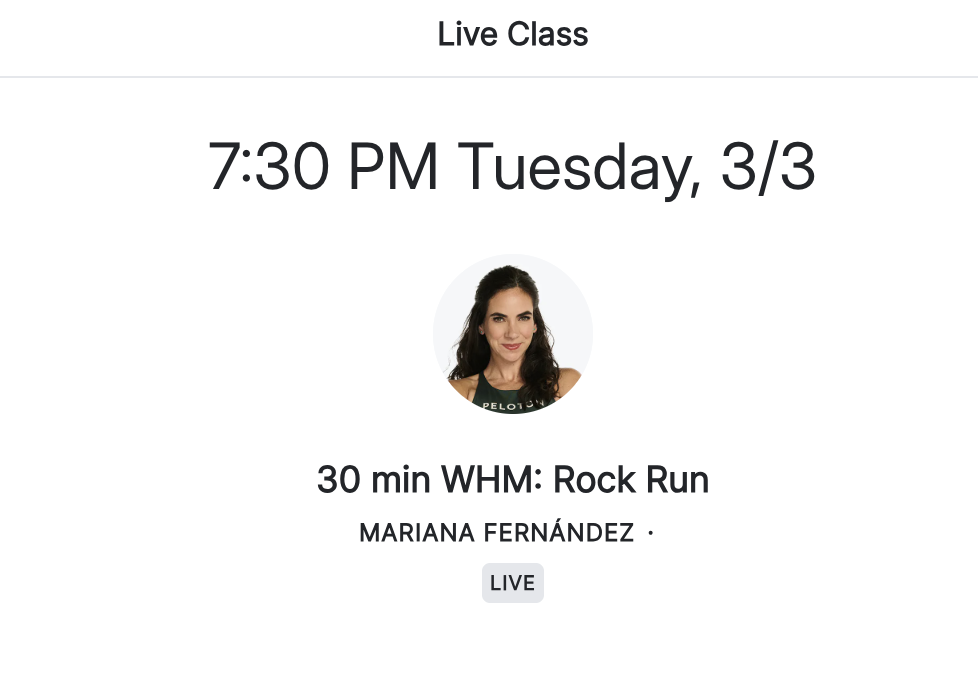 classes - WHM rock run
