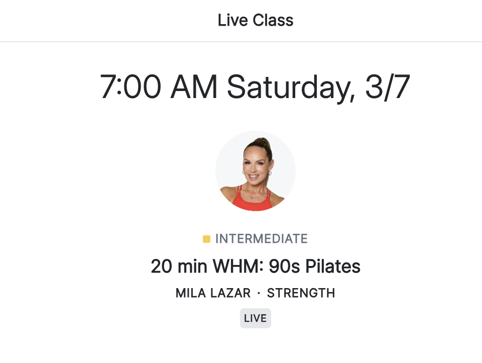 classes - WHM pilates