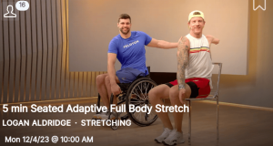 Adaptive Training Full Body Stretch Logan Aldridge and John Edward Heath