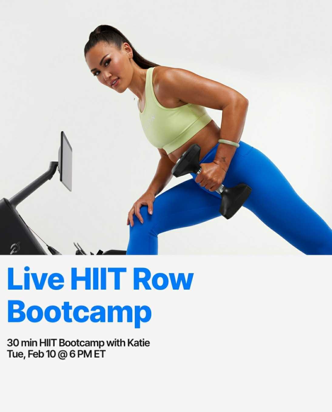 Live HIIT Row Bootcamp This Week at Peloton Springsteen Sold Out Show