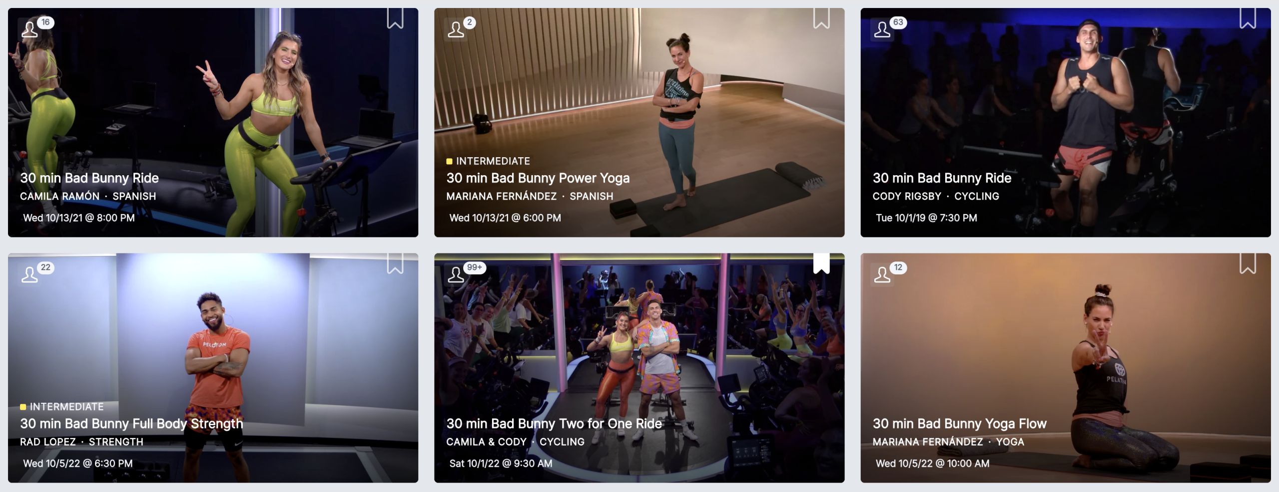 older Bad Bunny classes