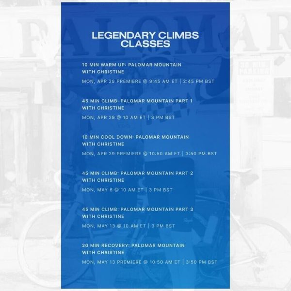 Hardest Classes Legendary Climbs CDE Palomar Climb