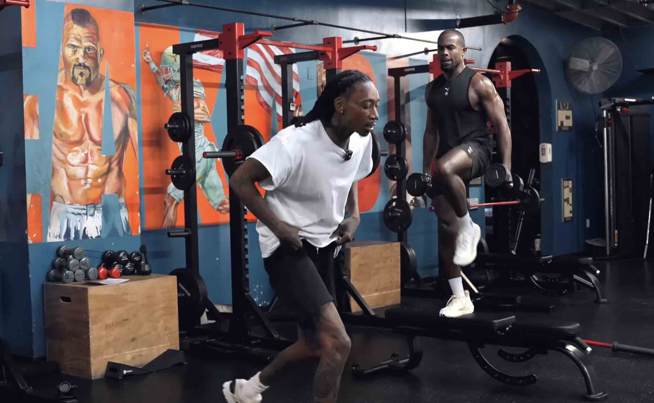 Alex Toussaint Inside the Lab YouTube - working out with. Wiz Khalifa