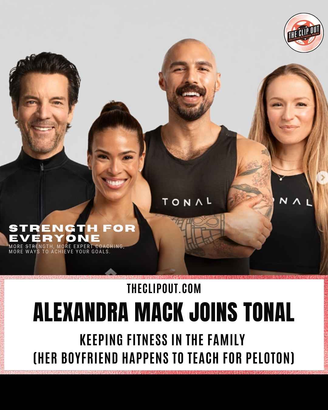 alexandra mack joins tonal keeping fitness in the family (her boyfriend happens to teach for peloton)