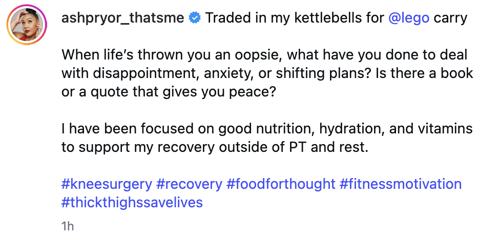 Ash Pryor's recovery and return: real talk