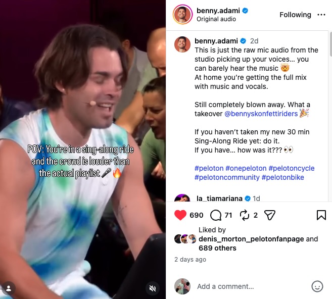 Benny Adami Dein Konzert IG story share