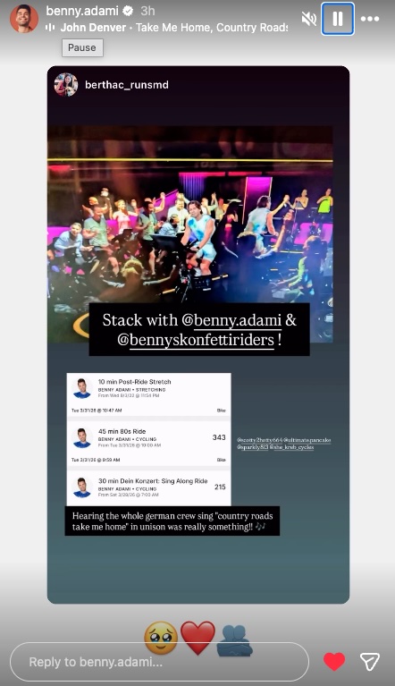 Benny Adami Dein Konzert IG story share