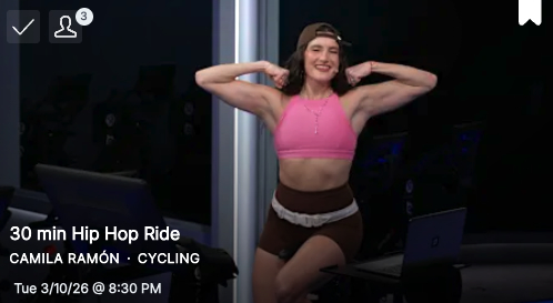 Camila Hip Hop rise mentioning banded glute warmup