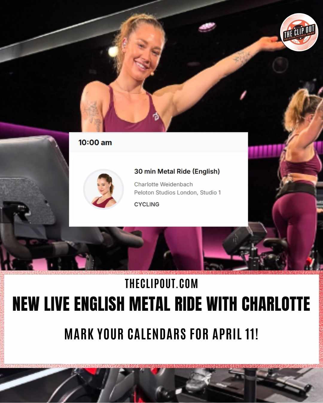 Charlotte Weidenbach English Metal Ride new live english metal ride with charlotte mark your calendars for april 11!