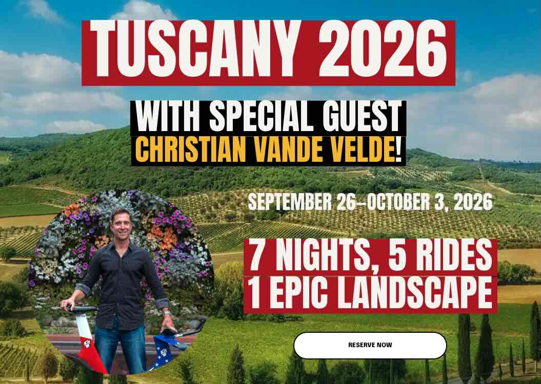 Christian Vande Velde Tuscany front page