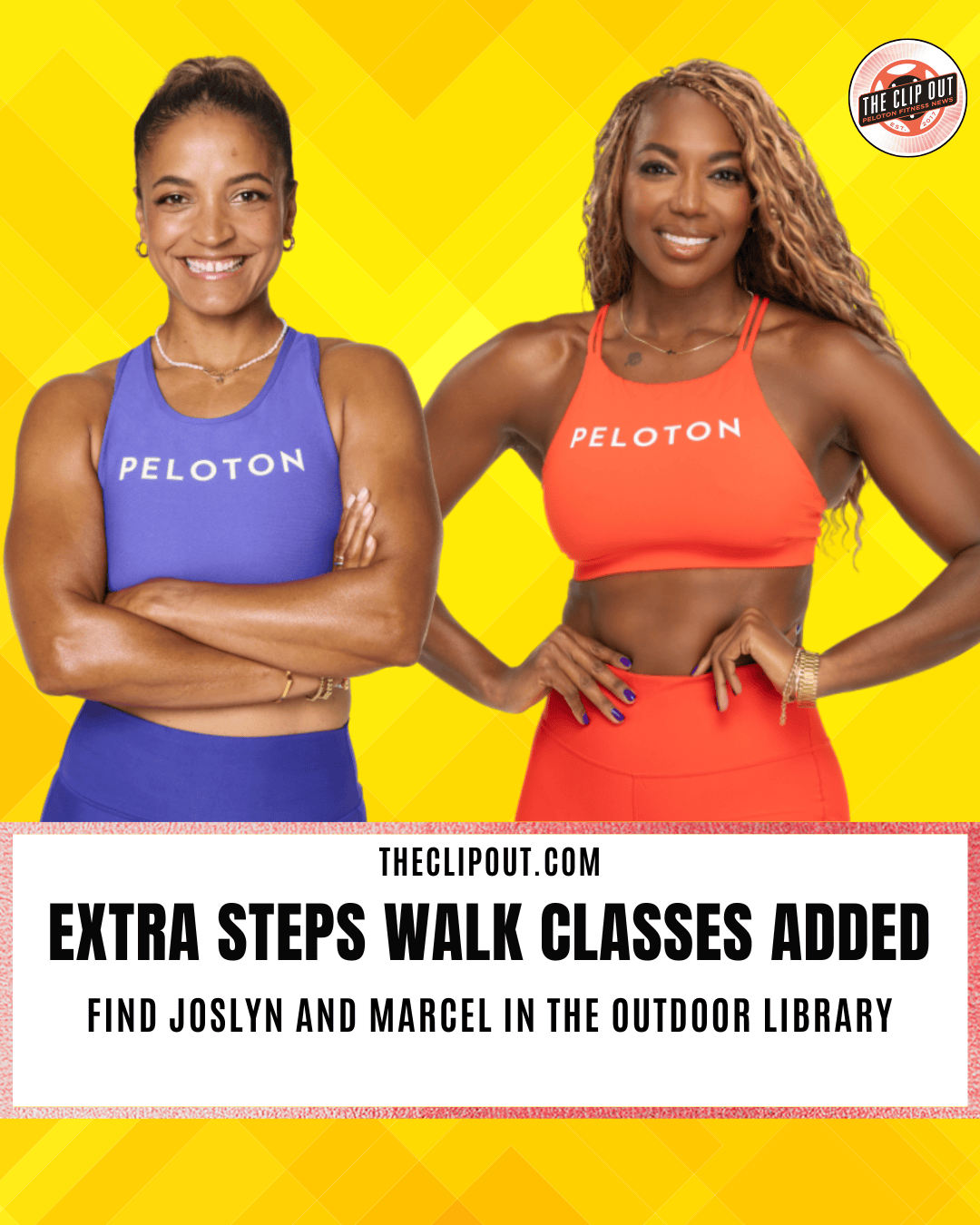 Extra Steps Walk Peloton Marcel Dinkins and Joslyn Thompson Rule