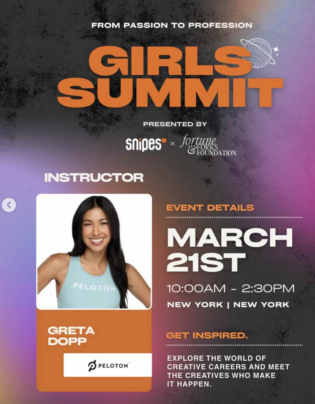 Greta Dopp Promo for Girls Summit Event