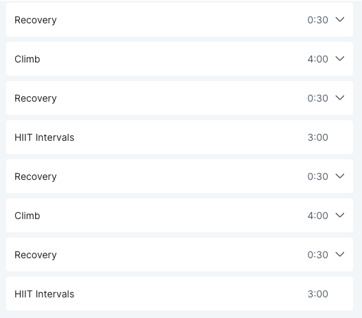 Hannah F HIIT & Hills Class Plan 2