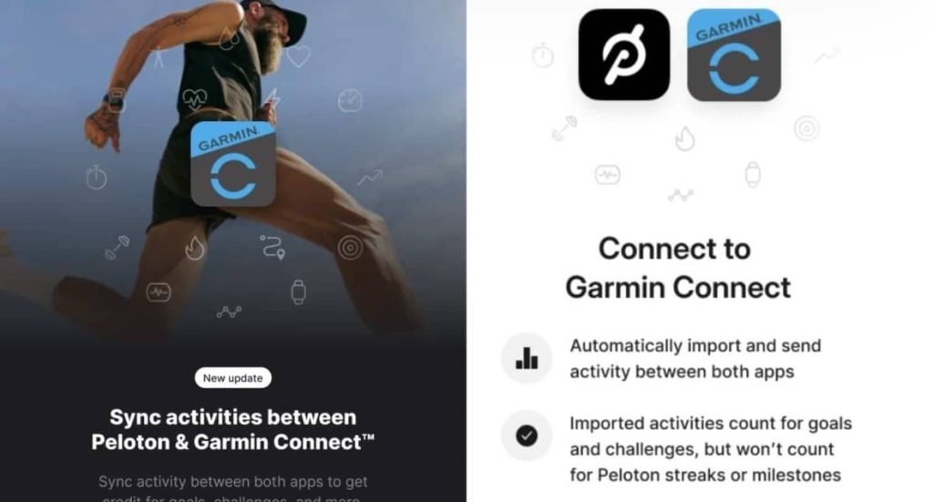 peloton garmin sync
