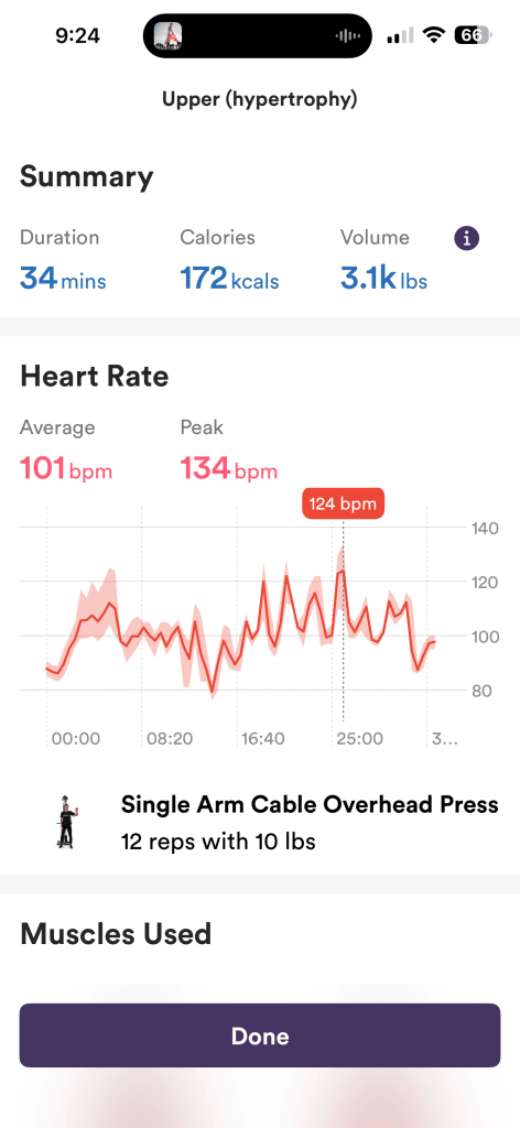 personal training feature