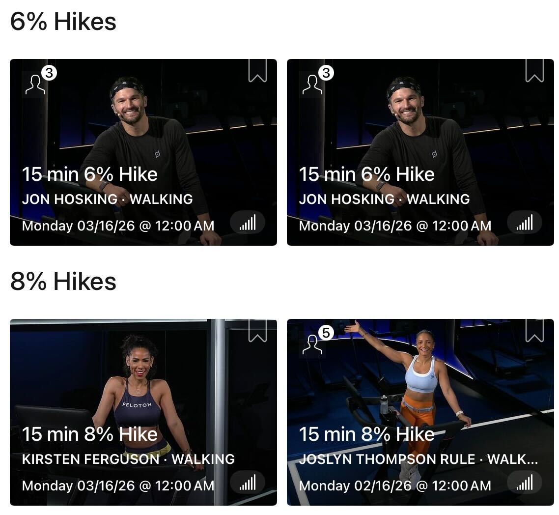 Peloton Hike Collection new classes