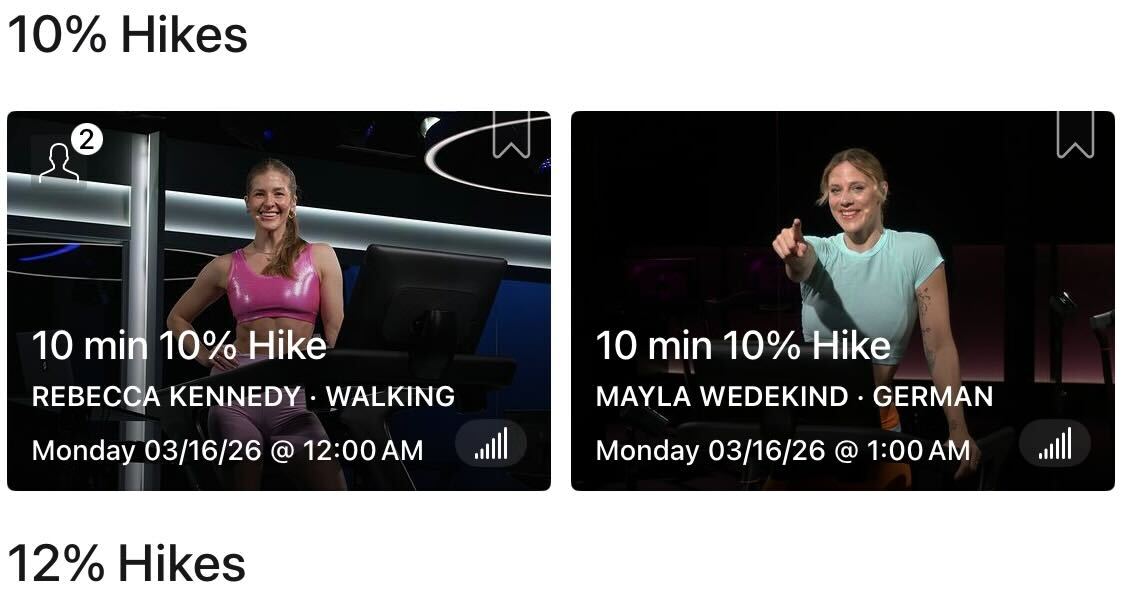 Peloton Hike Collection new classes