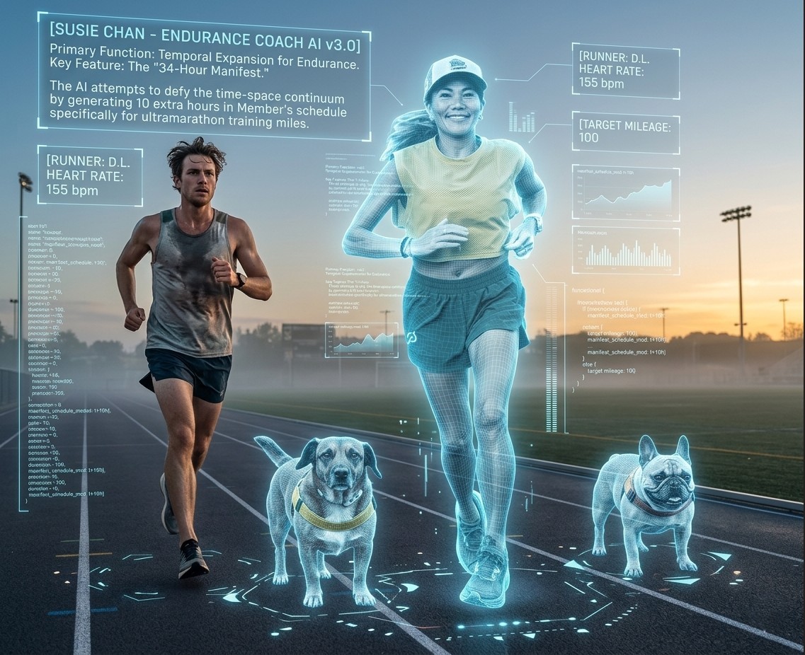 Interactive AI Fitness Hologram Susie april fool's joke