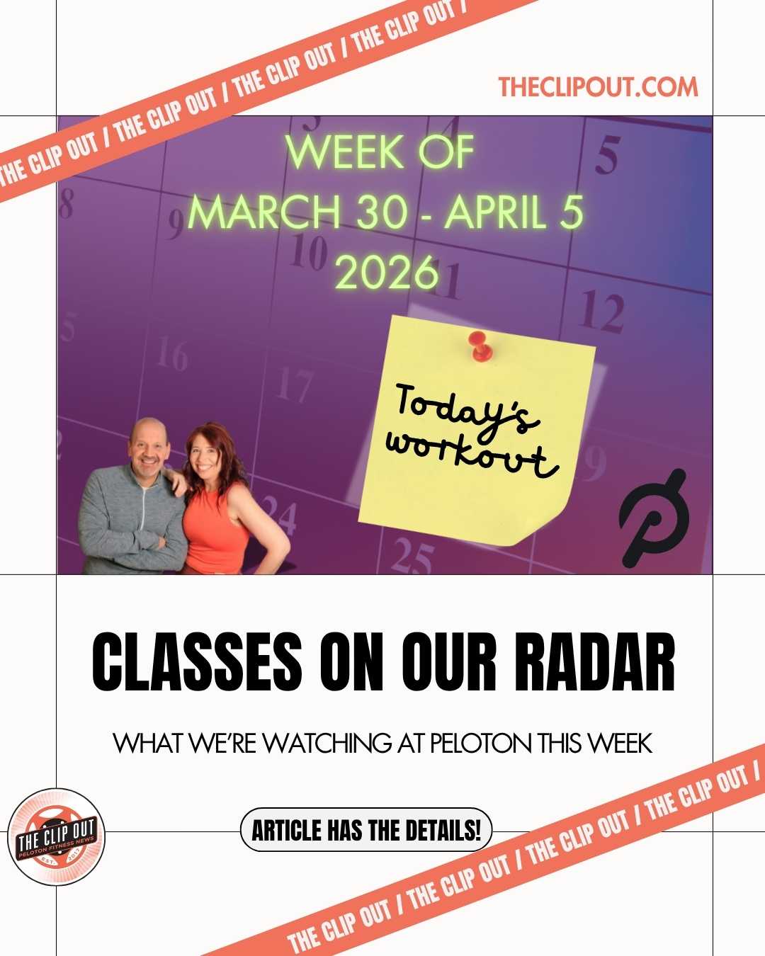 Classes to Take On Our Peloton Radar Mar 30 - April 5, 2026