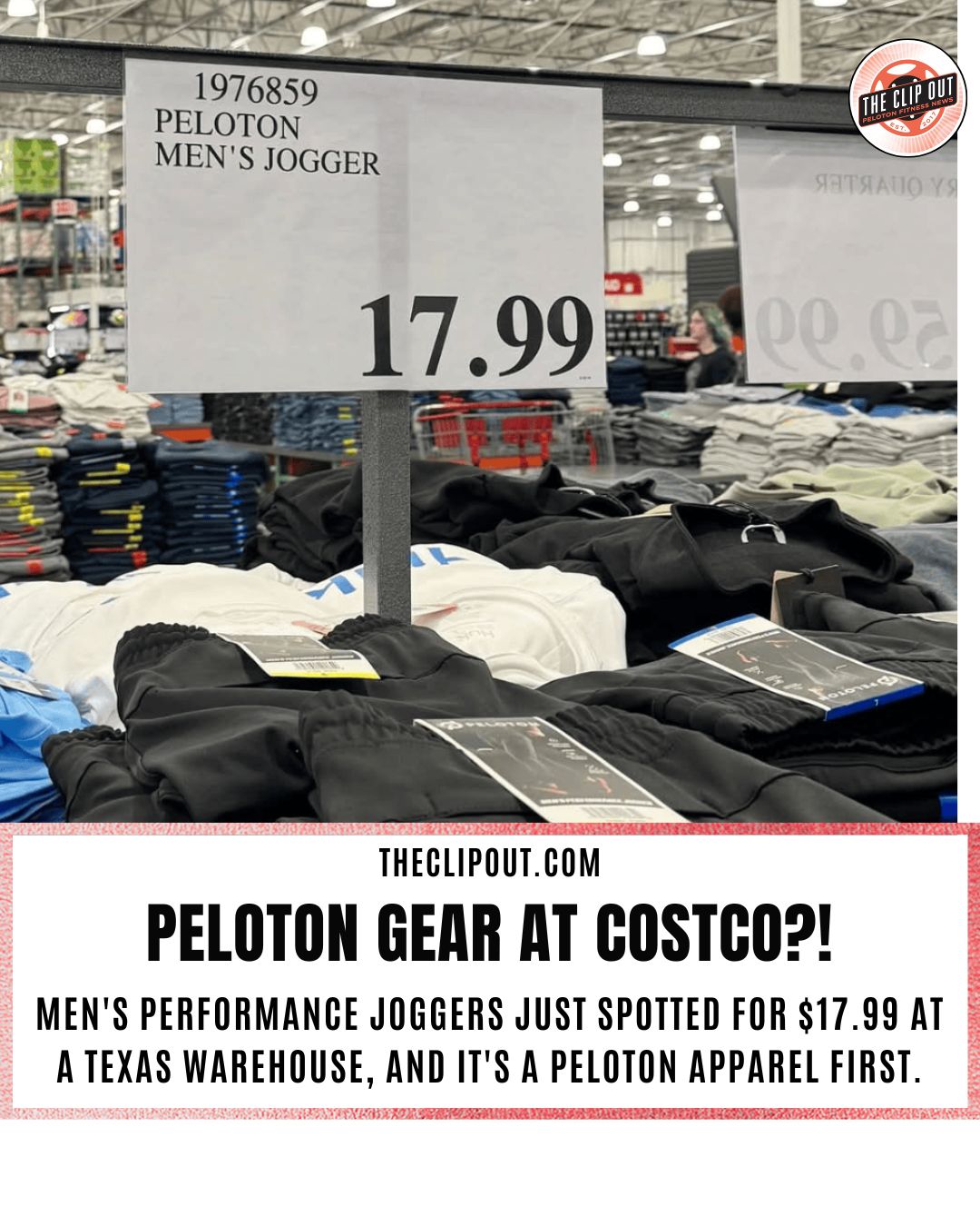 Peloton apparel at costco