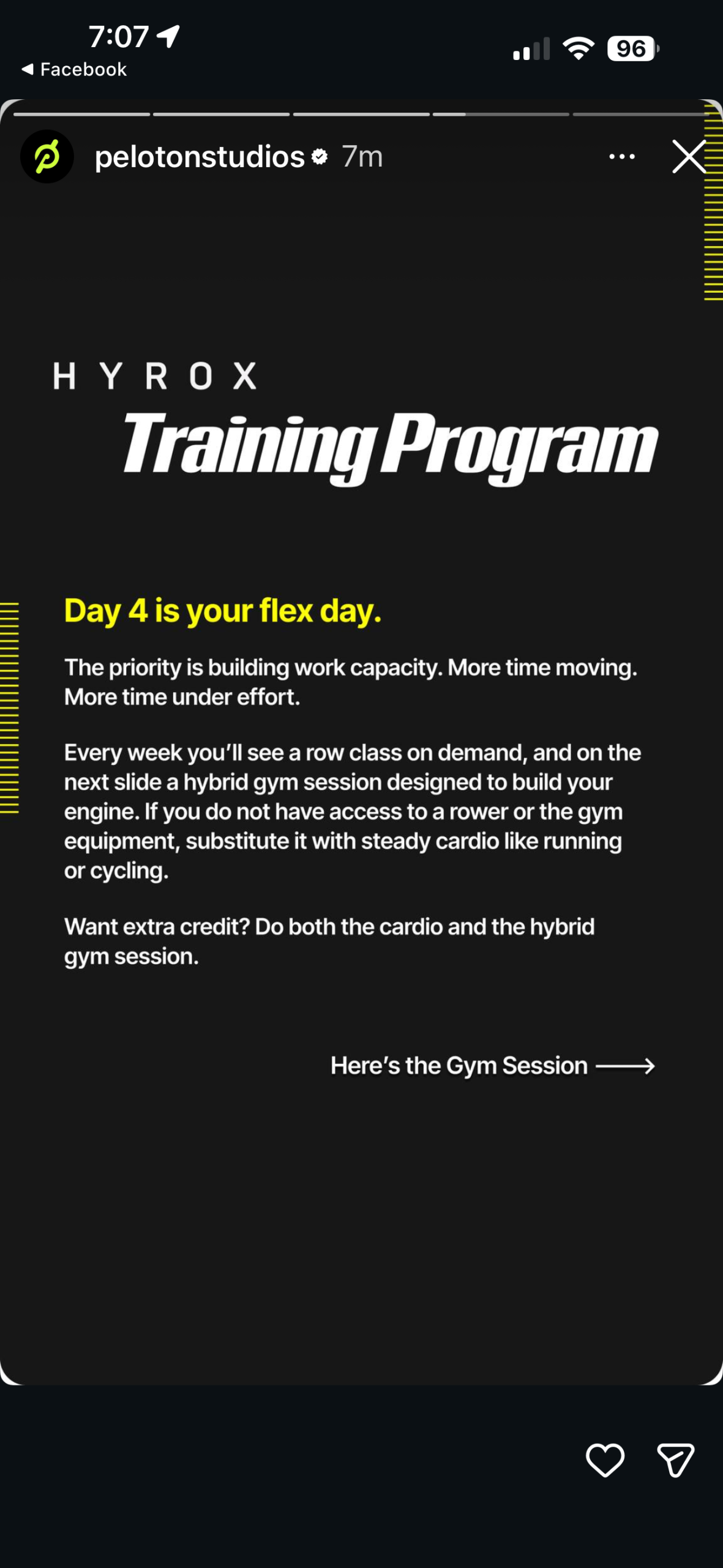 Peloton Hyrox Program Gym announcement