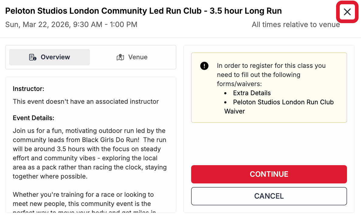 Peloton Studios Run Club community run 2