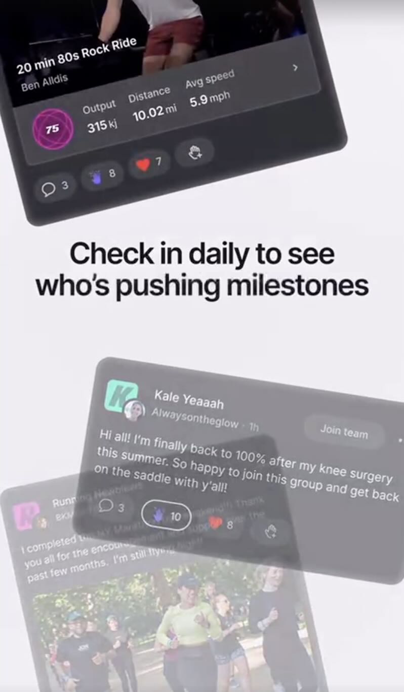 Peloton Teams IG Story