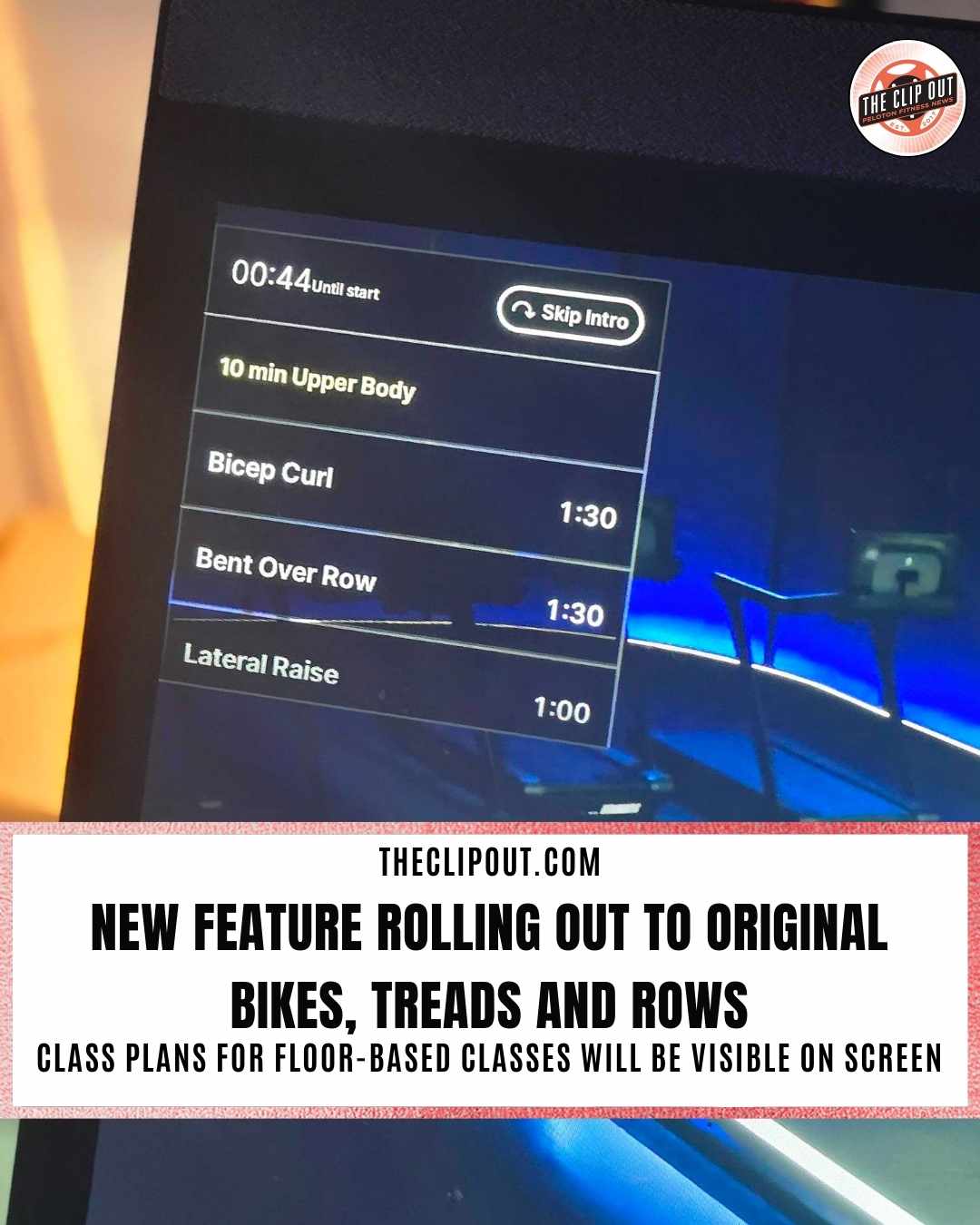 Peloton class plan New feature rolling out to Bikes Treads and Rows