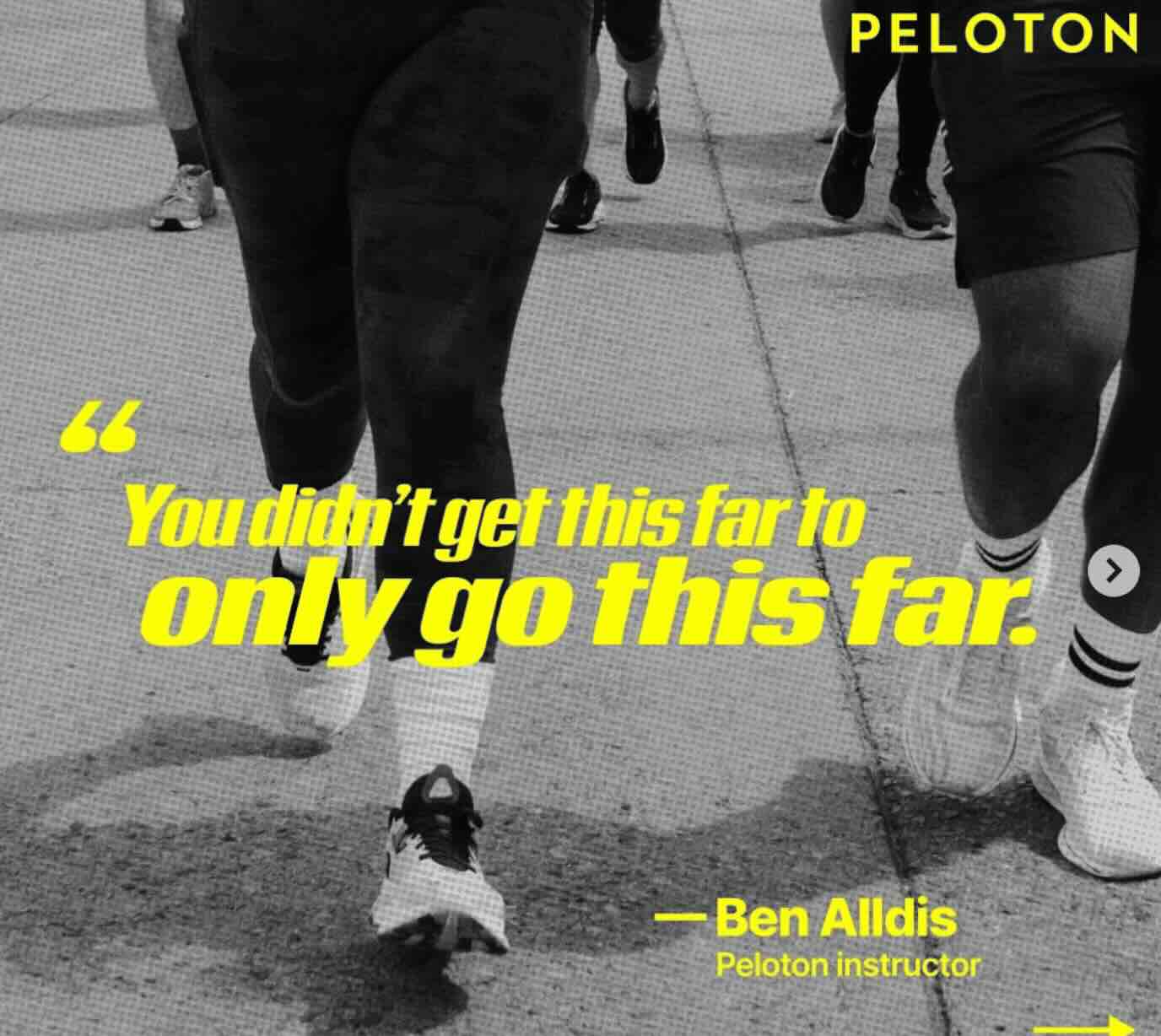 Running Mantra Ben Alldis quote